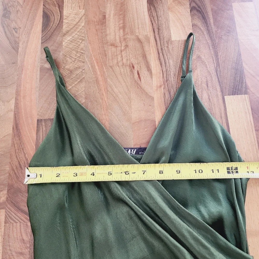 Zara Dark Green Midi Dress - Picture 10 of 14